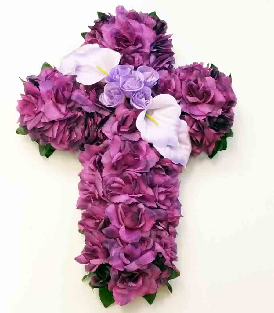 Artificial Flower Cross