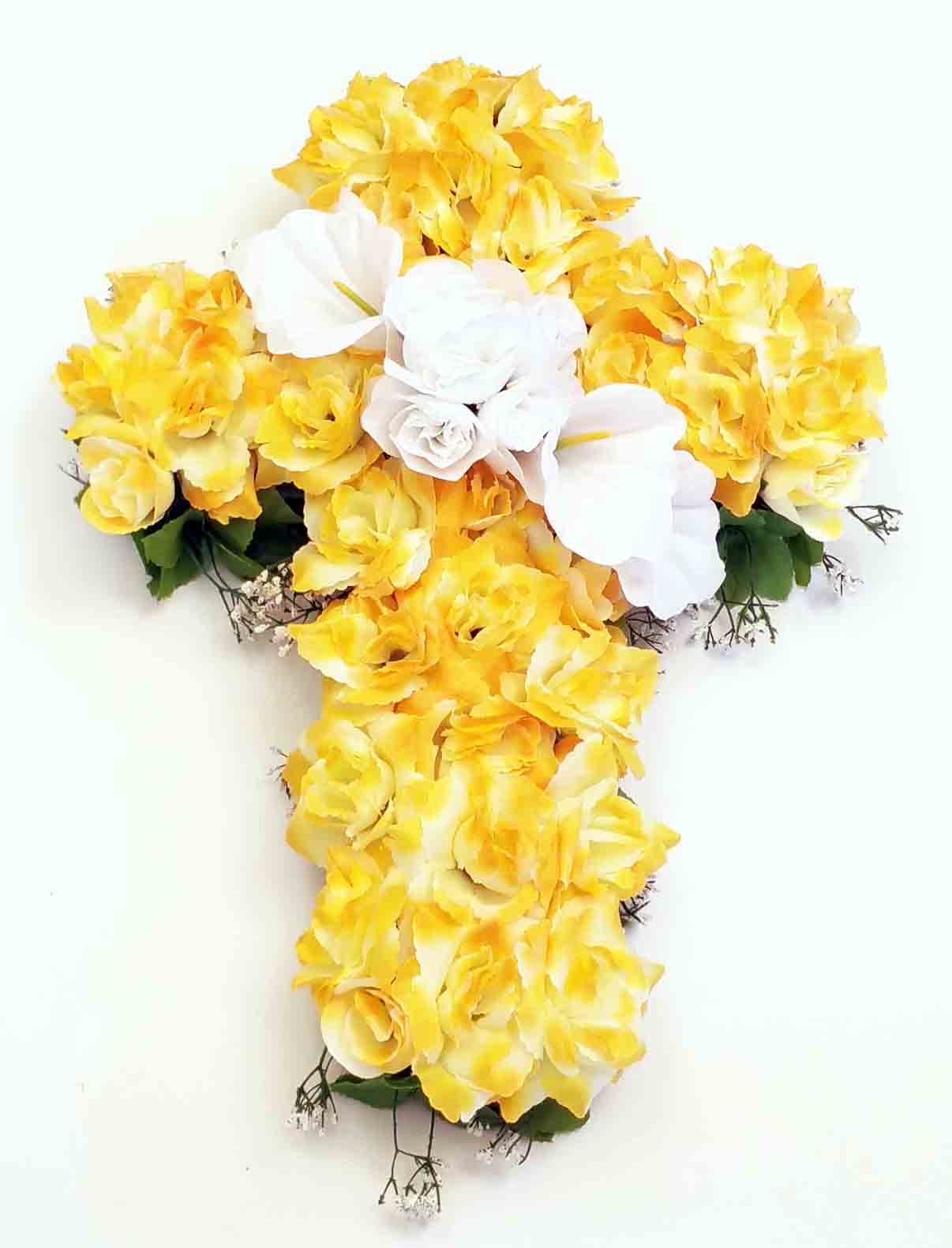 Artificial Flower Cross