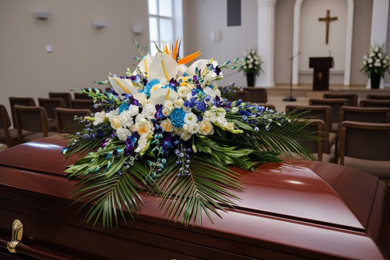 Tropical Casket Spray