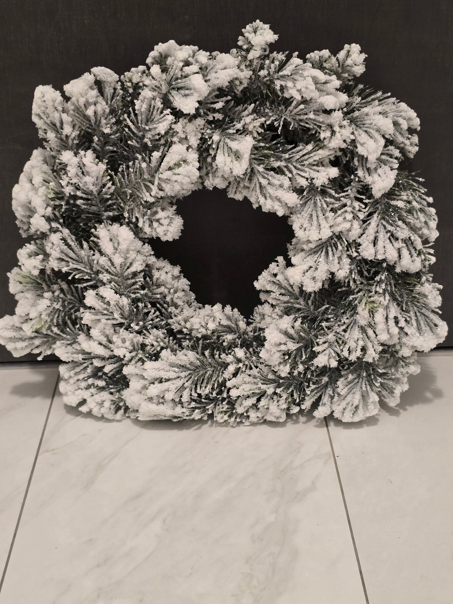 Snow angel pine wreath