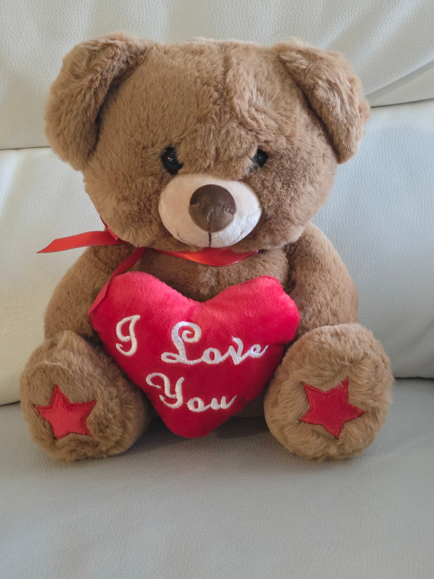 Brown I love you teddy