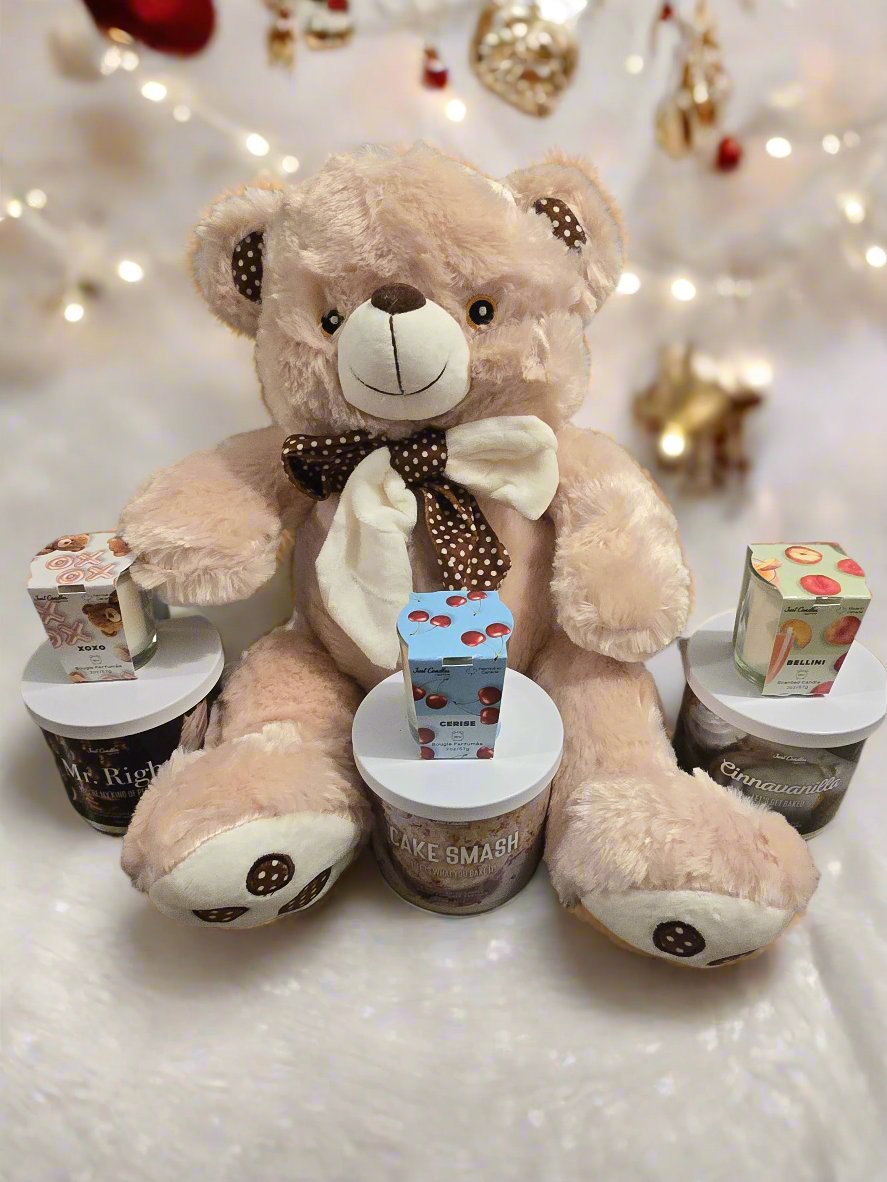 Teddy Bear and Candle Gift Set #2
