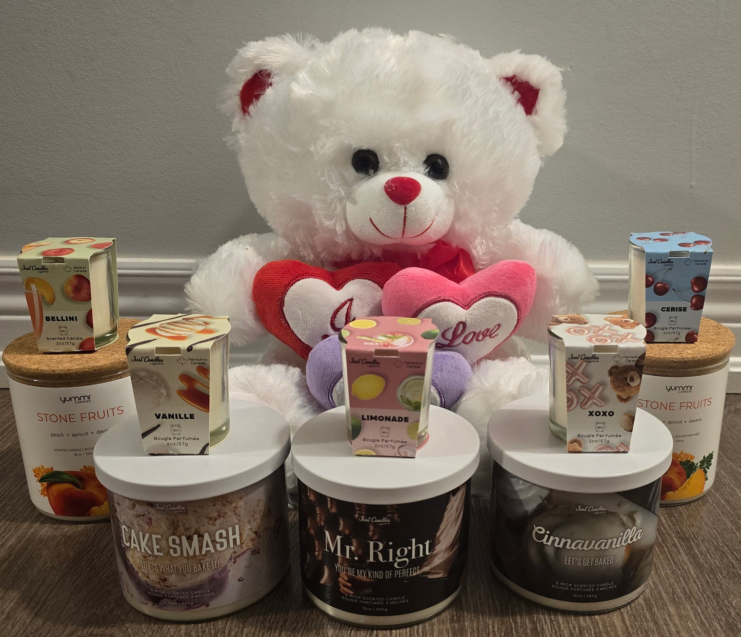 Teddy Bear and Candles GIft Set