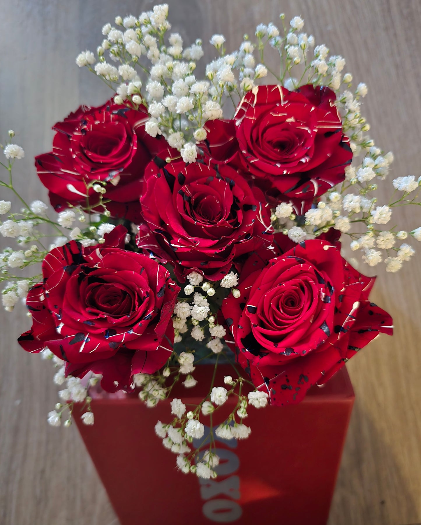 Christmas floral gift box