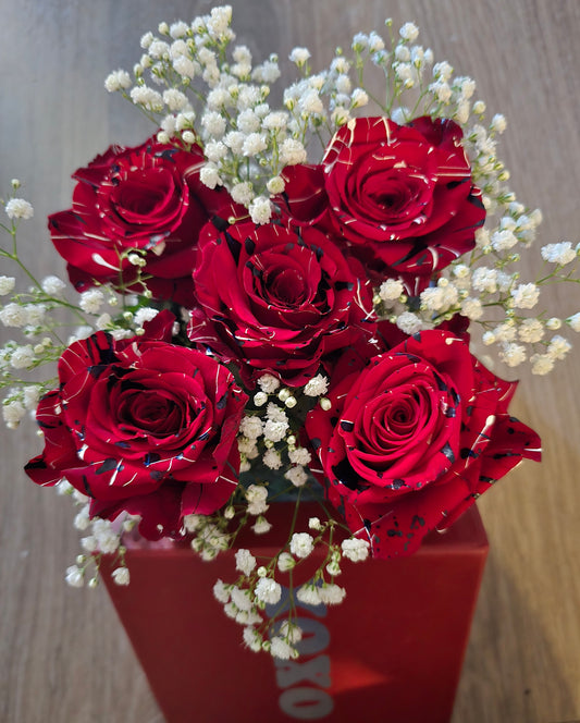 Christmas floral gift box