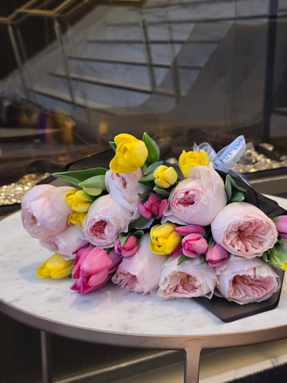 Rose/Tulip Mixed Bouquet