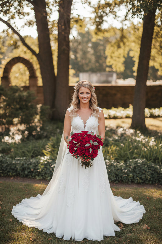 Red Rose Bridal Bouquet