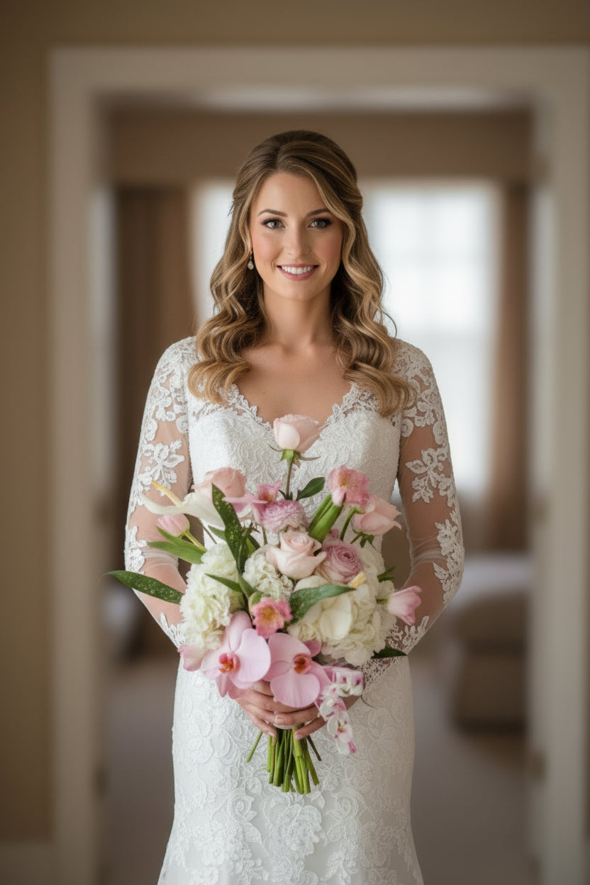 Orchid bridal bouquet